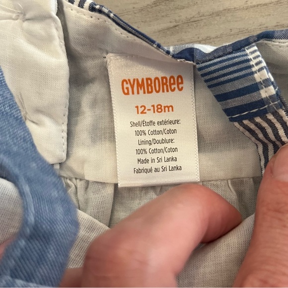 Blue madras print, sleeveless toddler girls dress from Gymboree - Picture 10 of 12